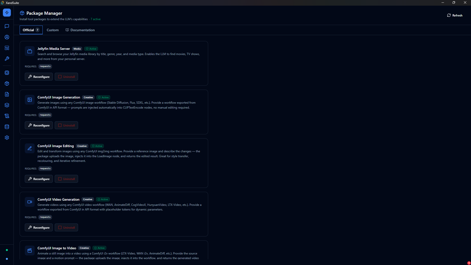 XandSuite Package Manager
